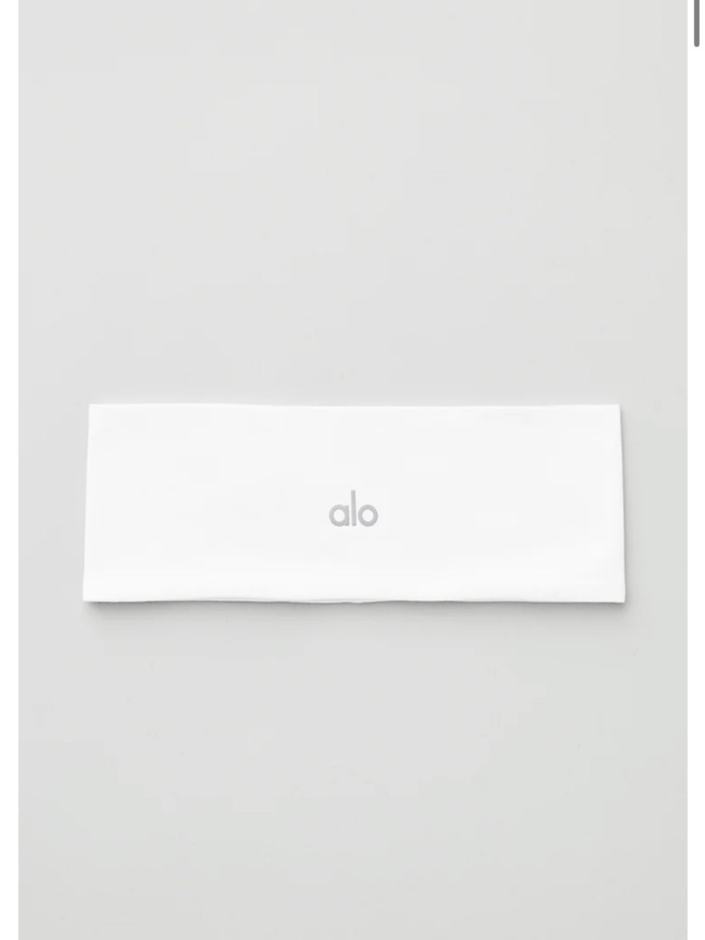 ALO Yoga White Logo Wide Headband